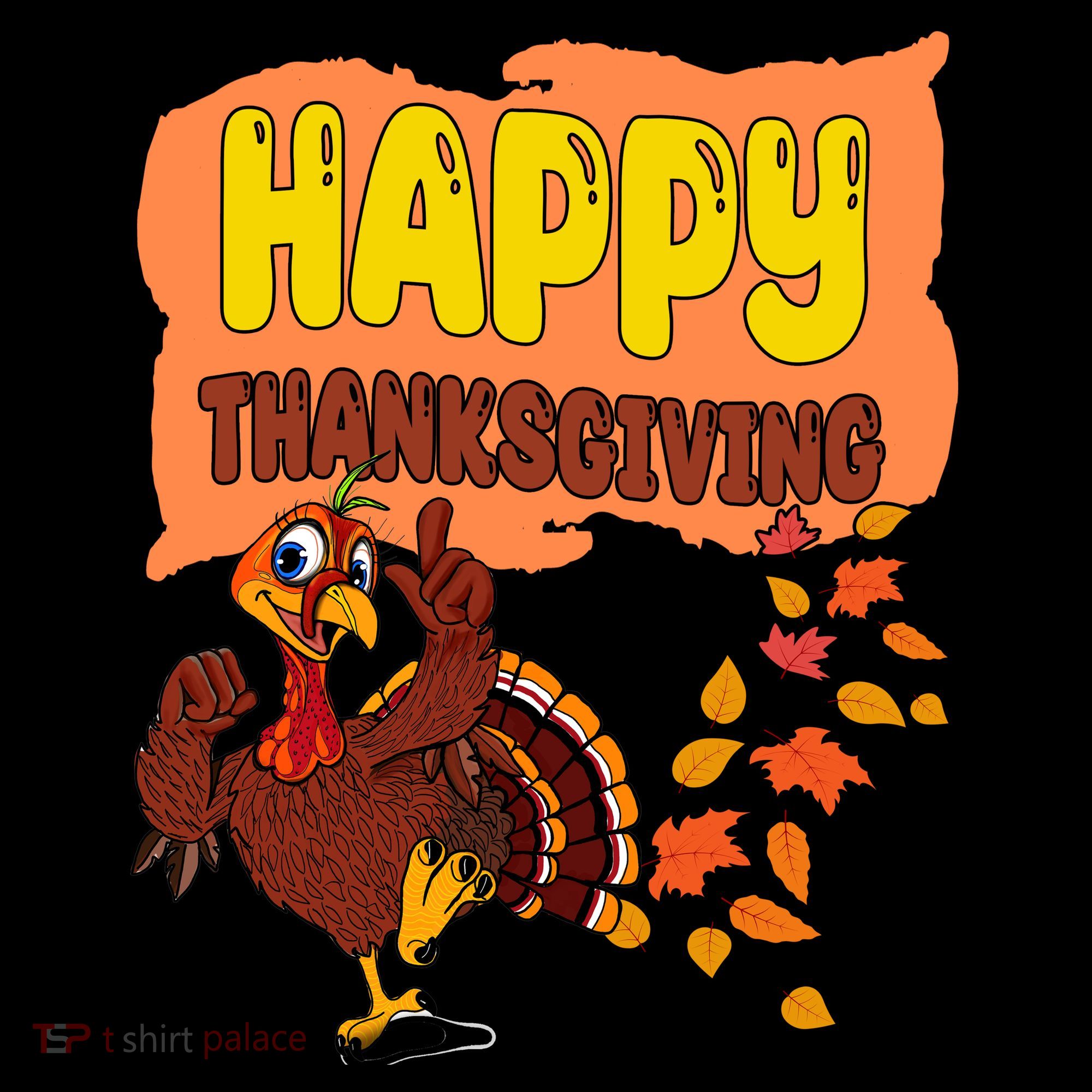 Happy Thanksgiving Festive Fun Holiday Toddler Hoodie