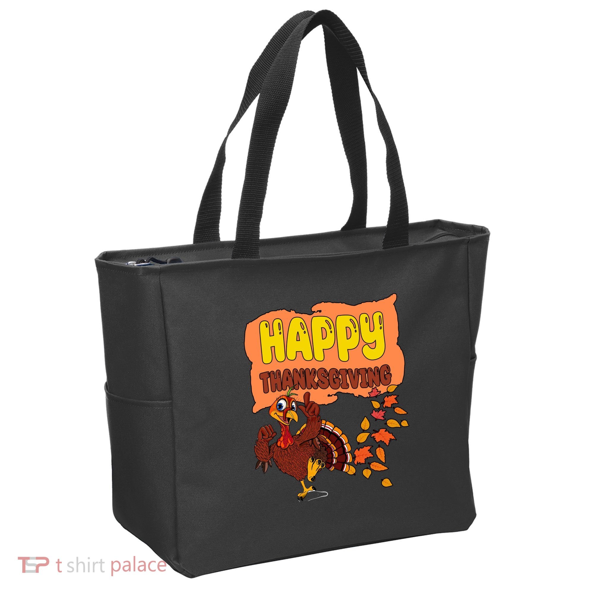 Happy Thanksgiving Festive Fun Holiday Tote Bag