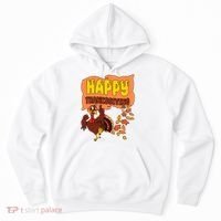 Happy Thanksgiving Festive Fun Holiday Hoodie thumb 0