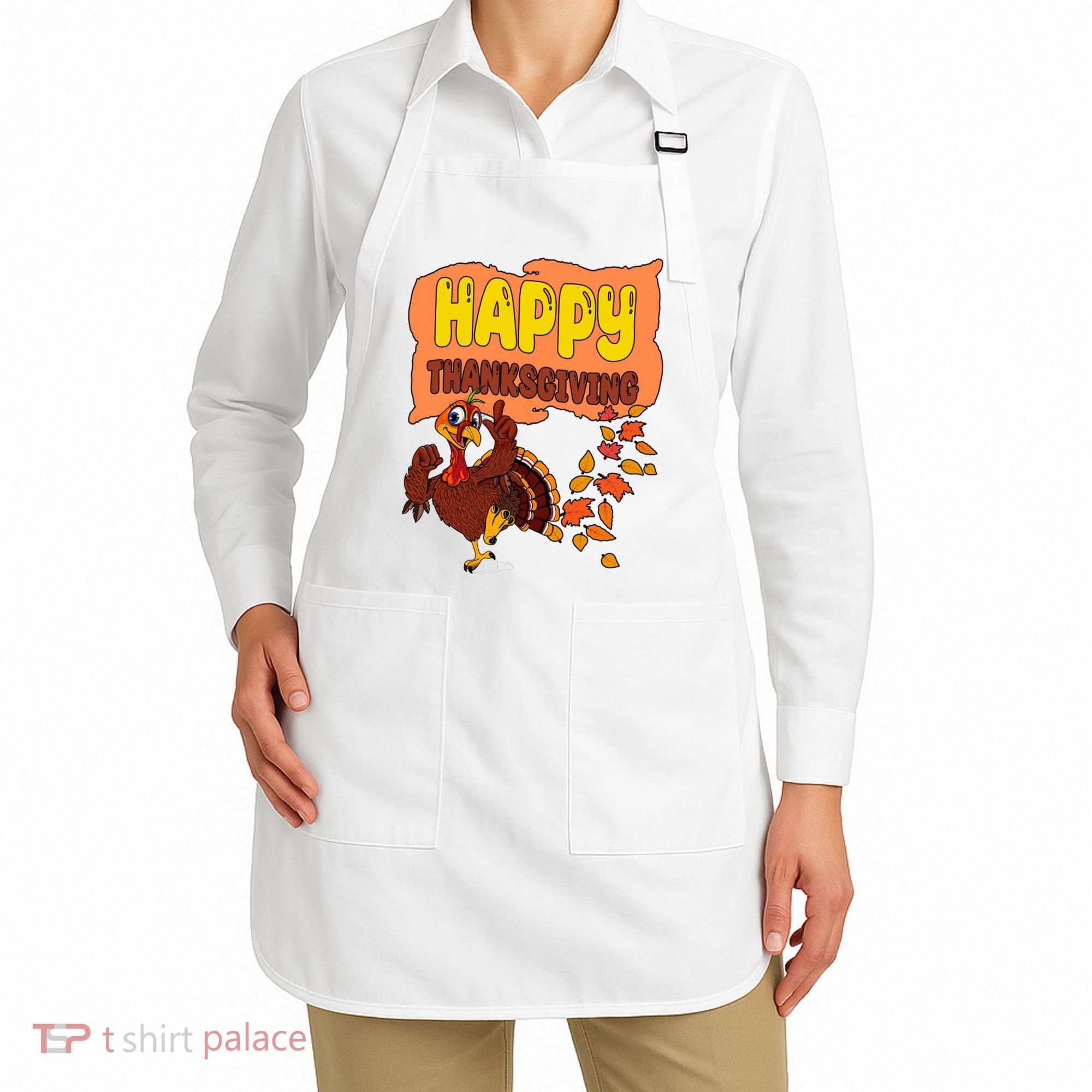 Happy Thanksgiving Festive Fun Holiday Apron