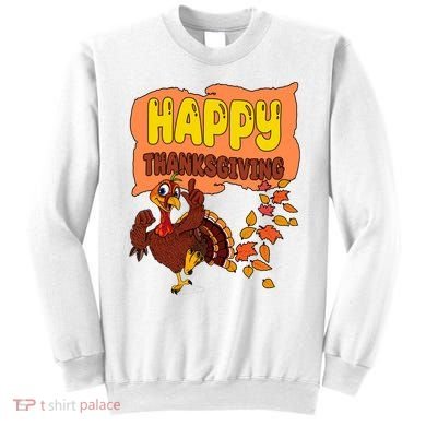 Happy Thanksgiving Festive Fun Holiday Sweatshirt