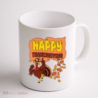 Happy Thanksgiving Festive Fun Holiday Coffee Mug thumb 1