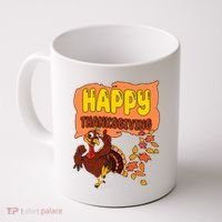 Happy Thanksgiving Festive Fun Holiday Coffee Mug thumb 0