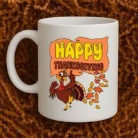 Happy Thanksgiving Festive Fun Holiday Coffee Mug thumb 2