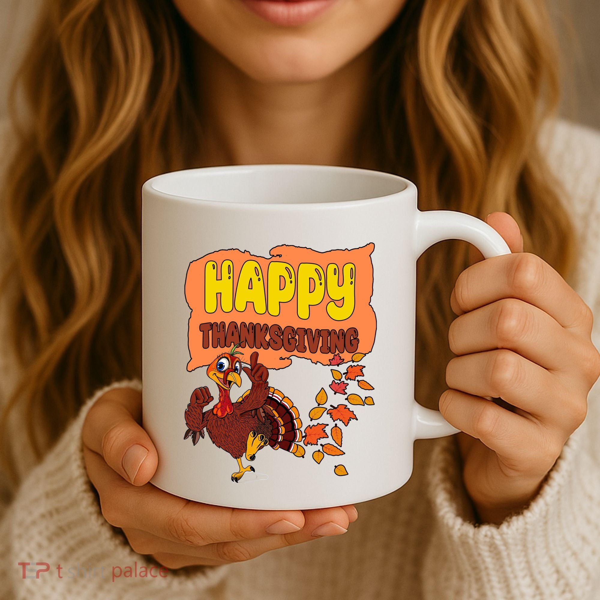Happy Thanksgiving Festive Fun Holiday Coffee Mug
