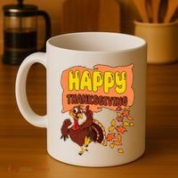 Happy Thanksgiving Festive Fun Holiday Coffee Mug thumb 4