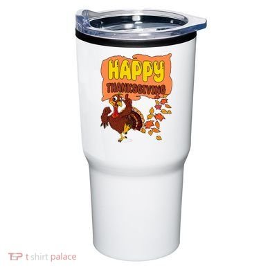 Happy Thanksgiving Festive Fun Holiday Tumbler
