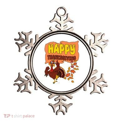 Happy Thanksgiving Festive Fun Holiday Ornament