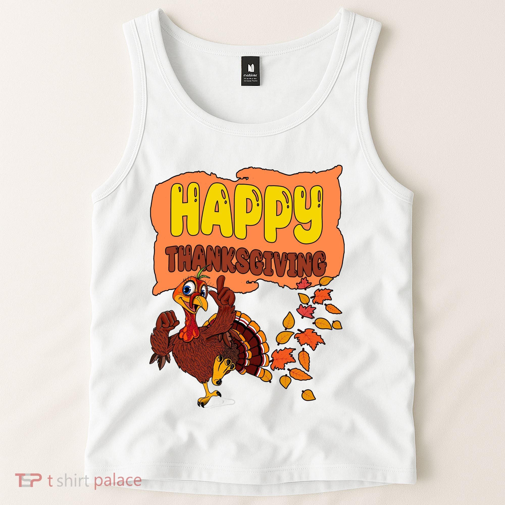 Happy Thanksgiving Festive Fun Holiday Tank Top