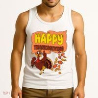 Happy Thanksgiving Festive Fun Holiday Tank Top thumb 3