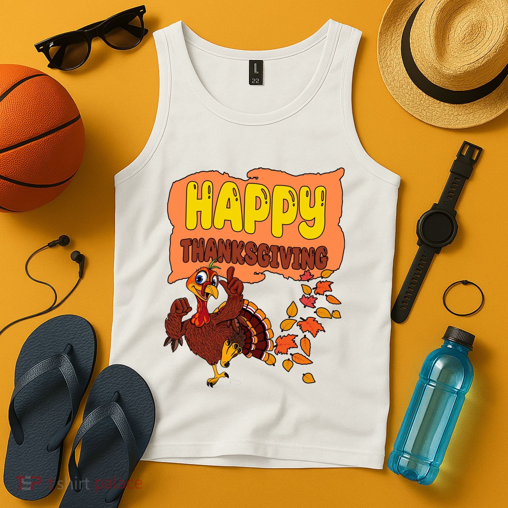Happy Thanksgiving Festive Fun Holiday Tank Top