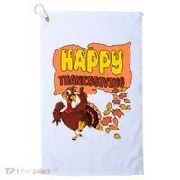 Happy Thanksgiving Festive Fun Holiday Golf Towel thumb 0