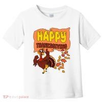 Happy Thanksgiving Festive Fun Holiday Toddler T-Shirt thumb 0