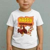 Happy Thanksgiving Festive Fun Holiday Toddler T-Shirt thumb 2