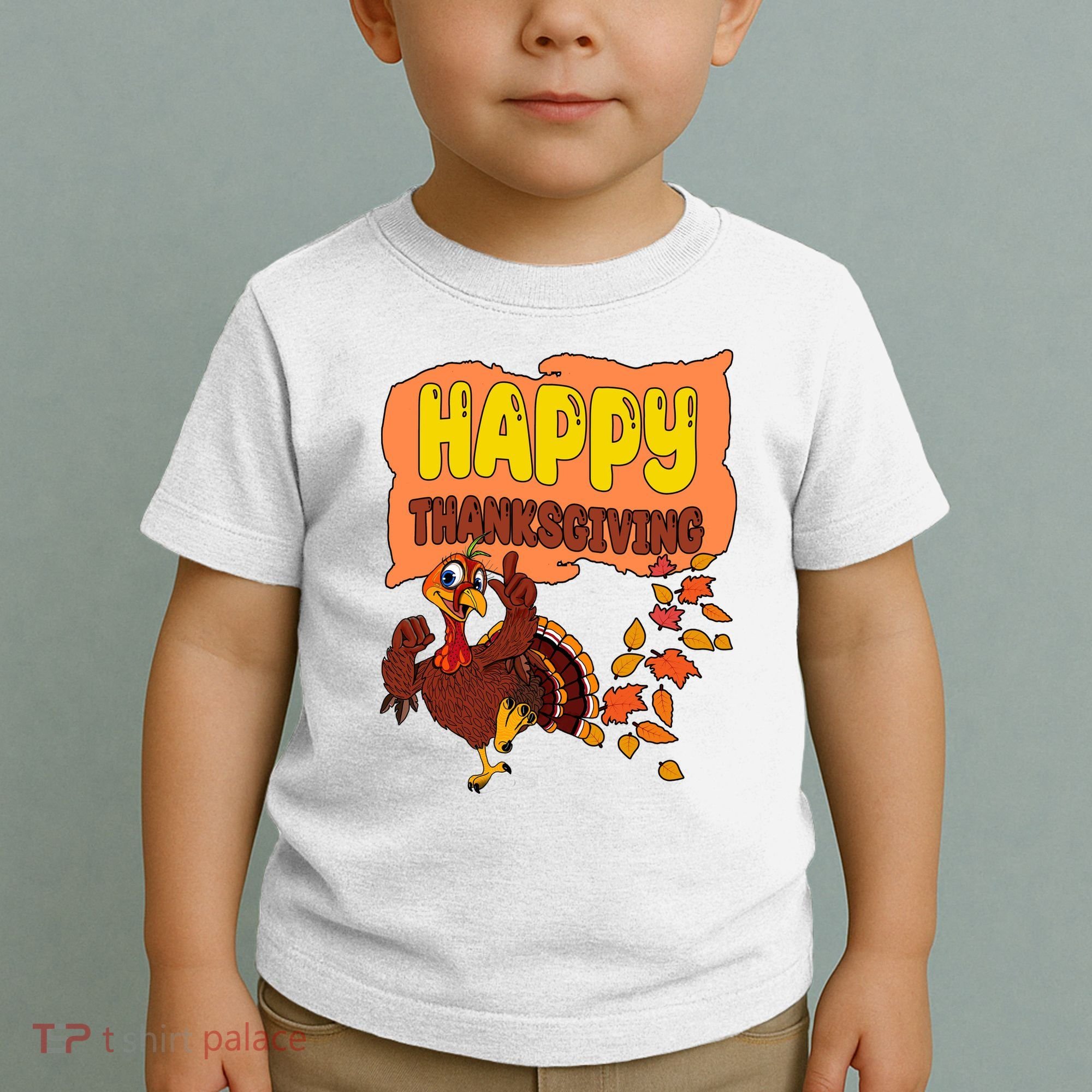 Happy Thanksgiving Festive Fun Holiday Toddler T-Shirt