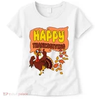 Happy Thanksgiving Festive Fun Holiday Women's T-Shirt thumb 0