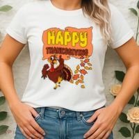 Happy Thanksgiving Festive Fun Holiday Women's T-Shirt thumb 2