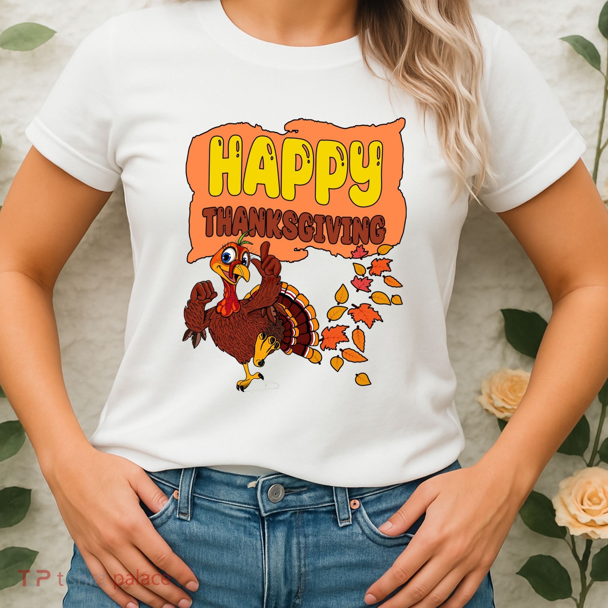 Happy Thanksgiving Festive Fun Holiday Women's T-Shirt