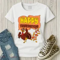 Happy Thanksgiving Festive Fun Holiday Women's T-Shirt thumb 3