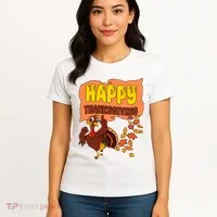 Happy Thanksgiving Festive Fun Holiday Women's T-Shirt thumb 4