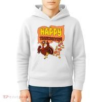 Happy Thanksgiving Festive Fun Holiday Kids Hoodie thumb 4