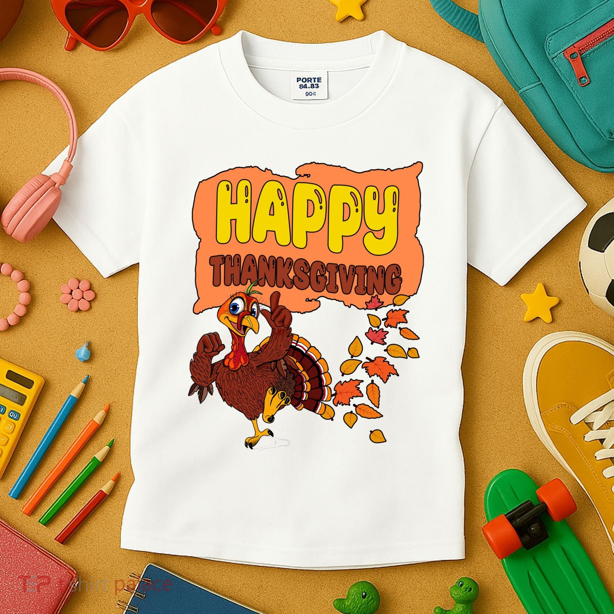 Happy Thanksgiving Festive Fun Holiday Kids T-Shirt