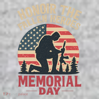 Honor the Fallen Heroes - Memorial Day The Baniff Cuffed Pom Beanie thumb 2