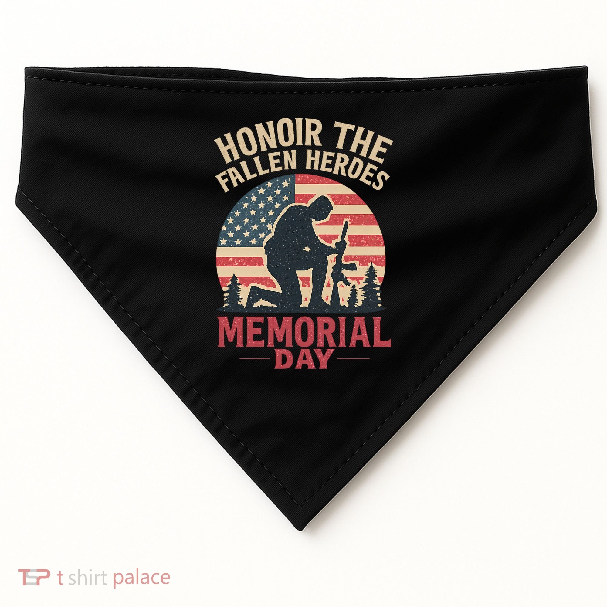 Honor the Fallen Heroes - Memorial Day USA-Made Doggie Bandana