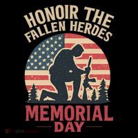 Honor the Fallen Heroes - Memorial Day Button thumb 1