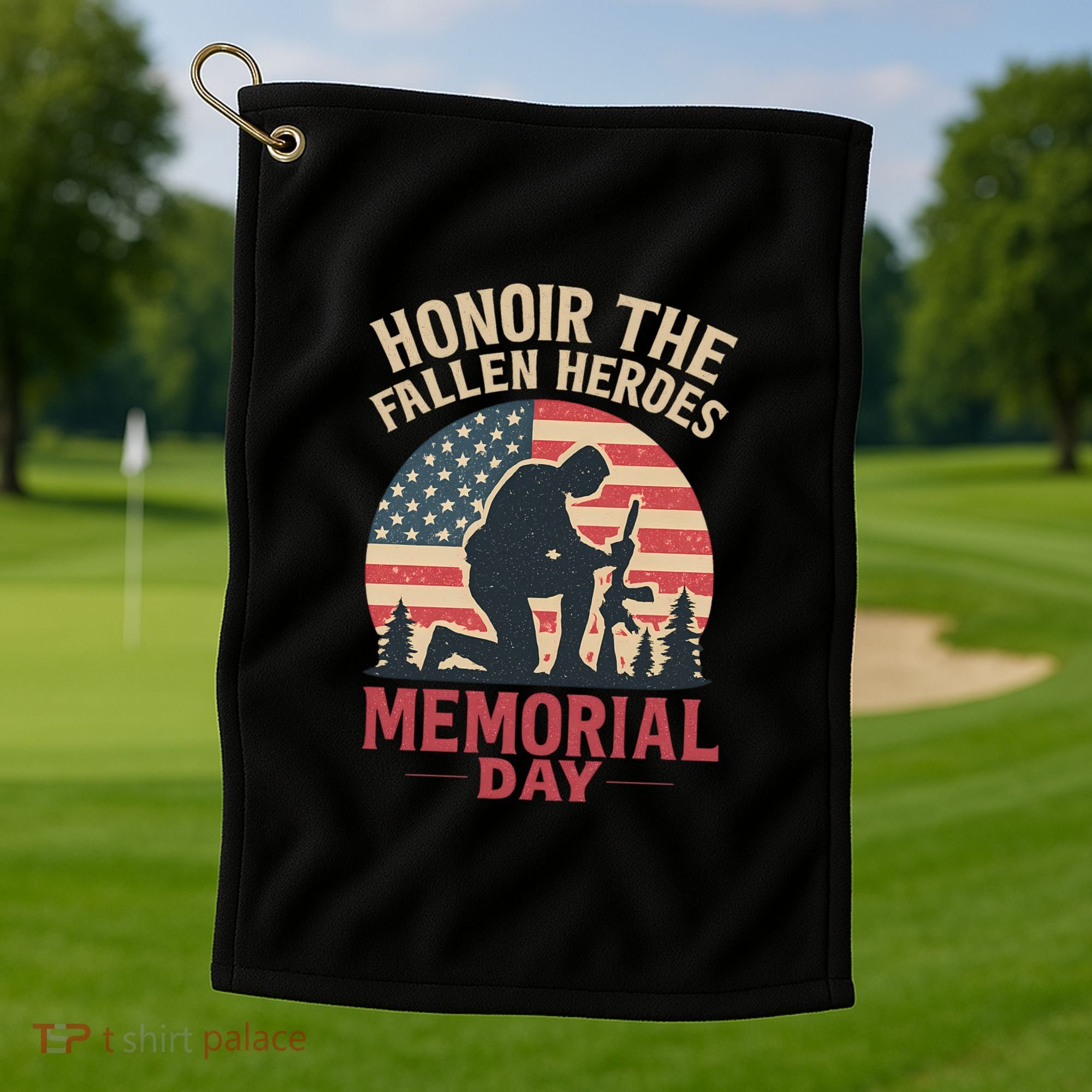 Honor the Fallen Heroes - Memorial Day Golf Towel