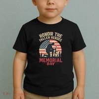Honor the Fallen Heroes - Memorial Day Toddler T-Shirt thumb 2