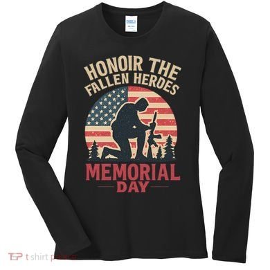 Honor the Fallen Heroes - Memorial Day Women's Long Sleeve Shirt