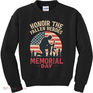 Honor the Fallen Heroes - Memorial Day Kids Sweatshirt