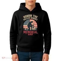 Honor the Fallen Heroes - Memorial Day Kids Hoodie thumb 4