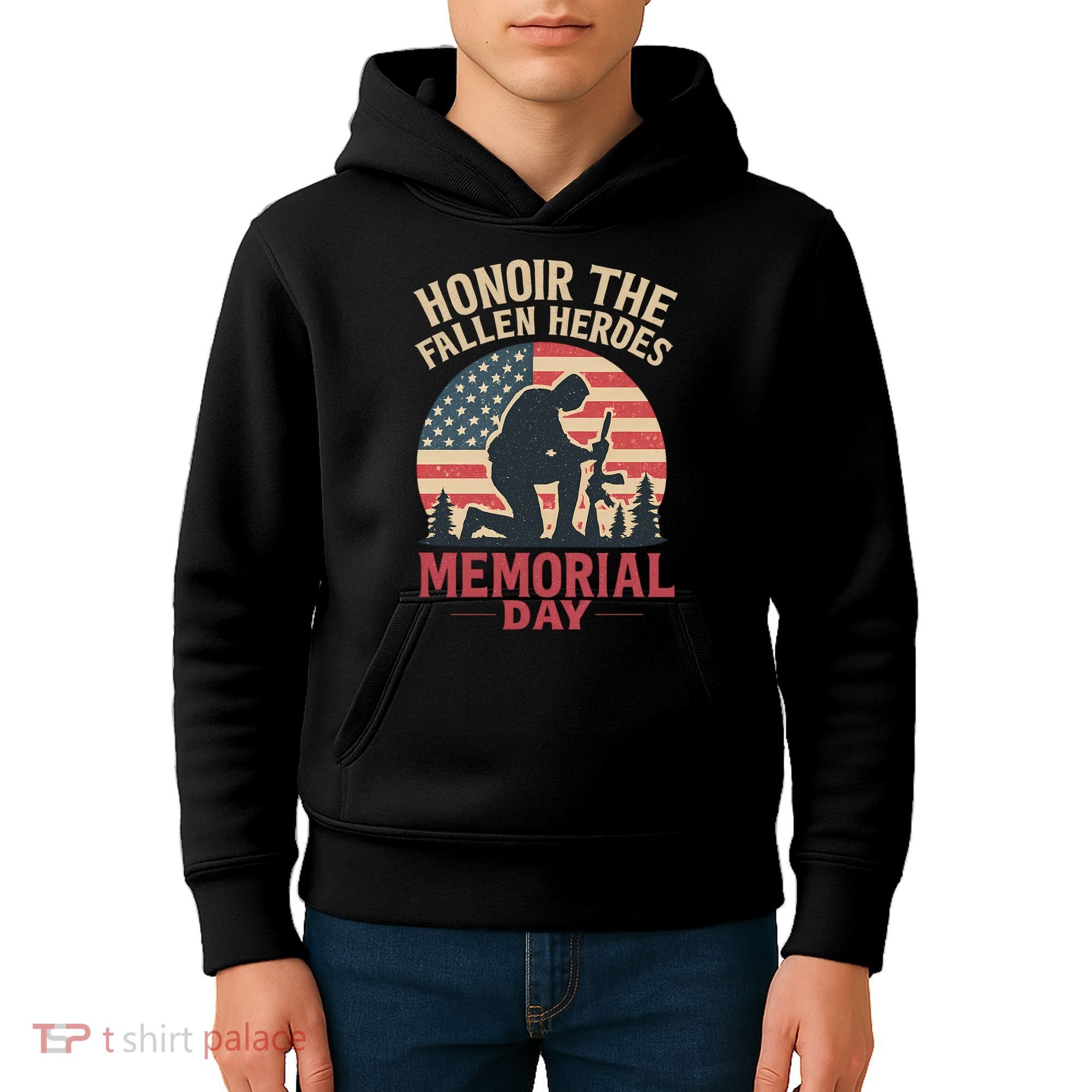 Honor the Fallen Heroes - Memorial Day Kids Hoodie