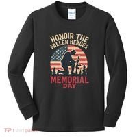 Honor the Fallen Heroes - Memorial Day Kids Long Sleeve Shirt thumb 0