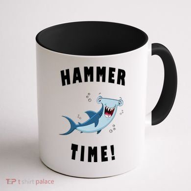 Hammer Time Funny Hammerhead Shark Coffee Mug back