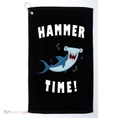 Hammer Time Funny Hammerhead Shark Golf Towel