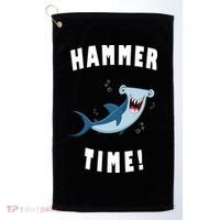 Hammer Time Funny Hammerhead Shark Golf Towel thumb 0