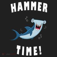 Hammer Time Funny Hammerhead Shark Golf Towel thumb 3