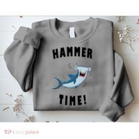 Hammer Time Funny Hammerhead Shark Sweatshirt thumb 2