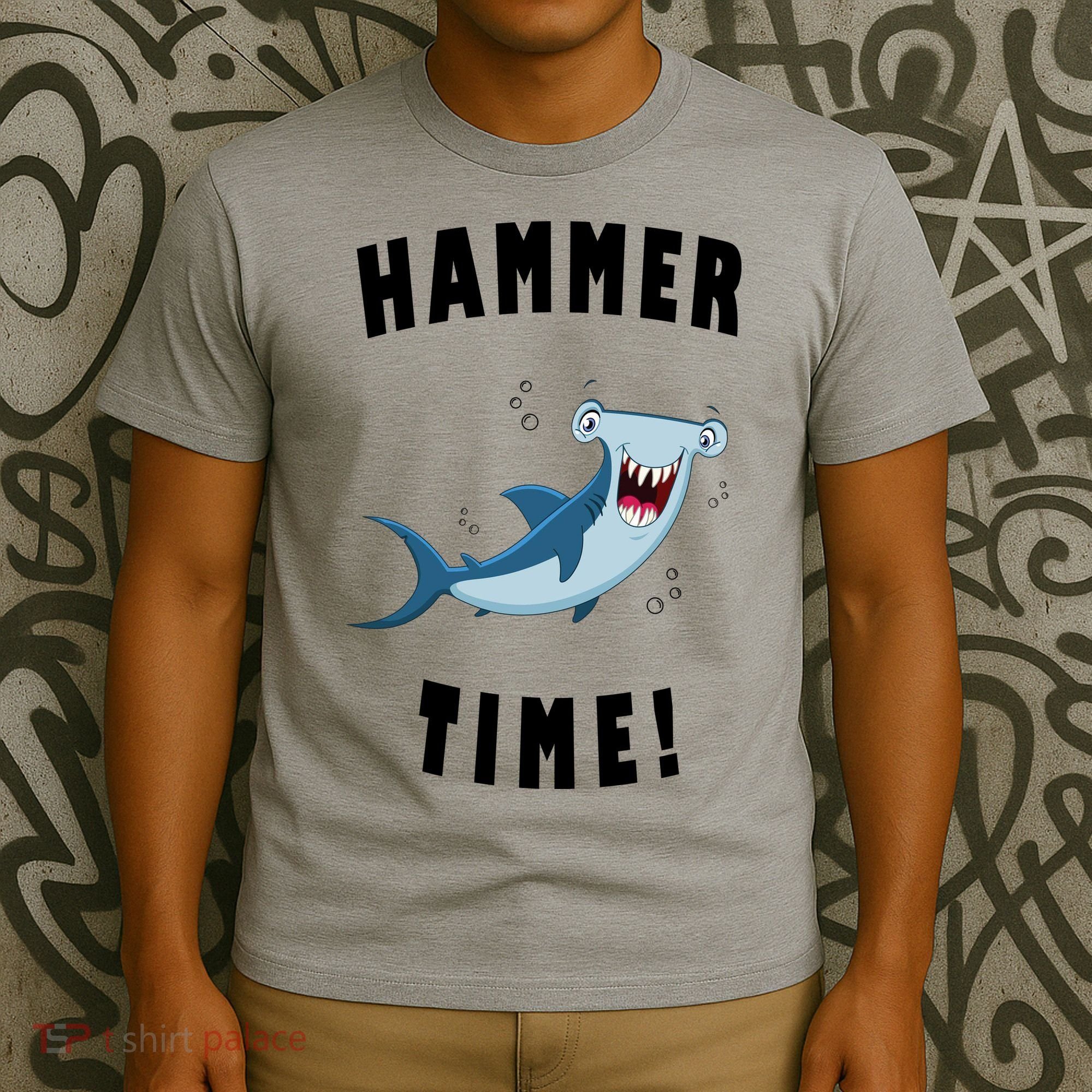 Hammer Time Funny Hammerhead Shark T-Shirt