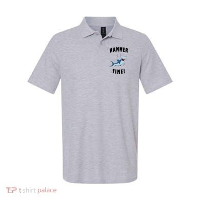 Hammer Time Funny Hammerhead Shark Polo