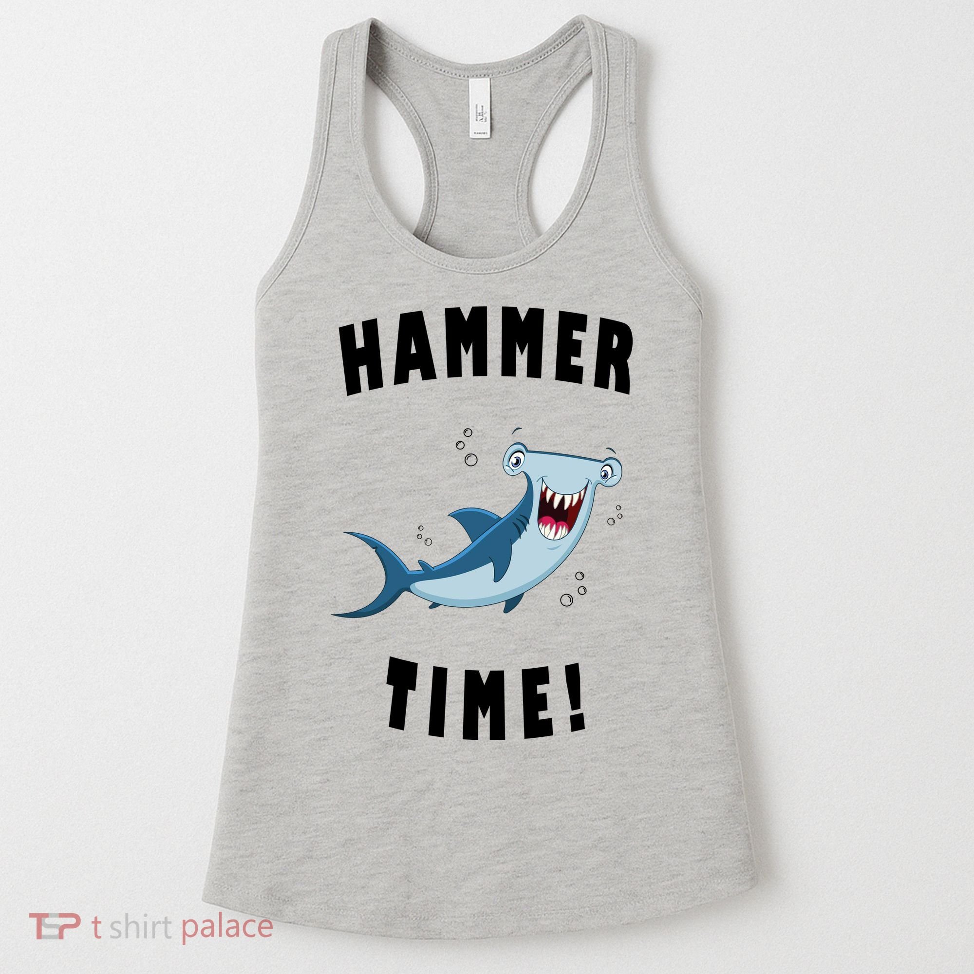 Hammer Time Funny Hammerhead Shark Women's Tank Top