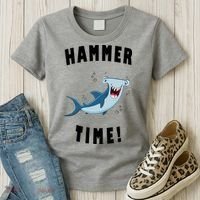 Hammer Time Funny Hammerhead Shark Women's T-Shirt thumb 3