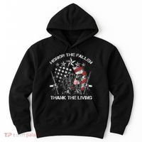 Honor The Fallen Thank The Living Memorial Day Hoodie thumb 0