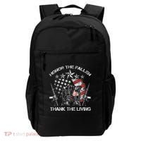 Honor The Fallen Thank The Living Memorial Day Backpack thumb 0