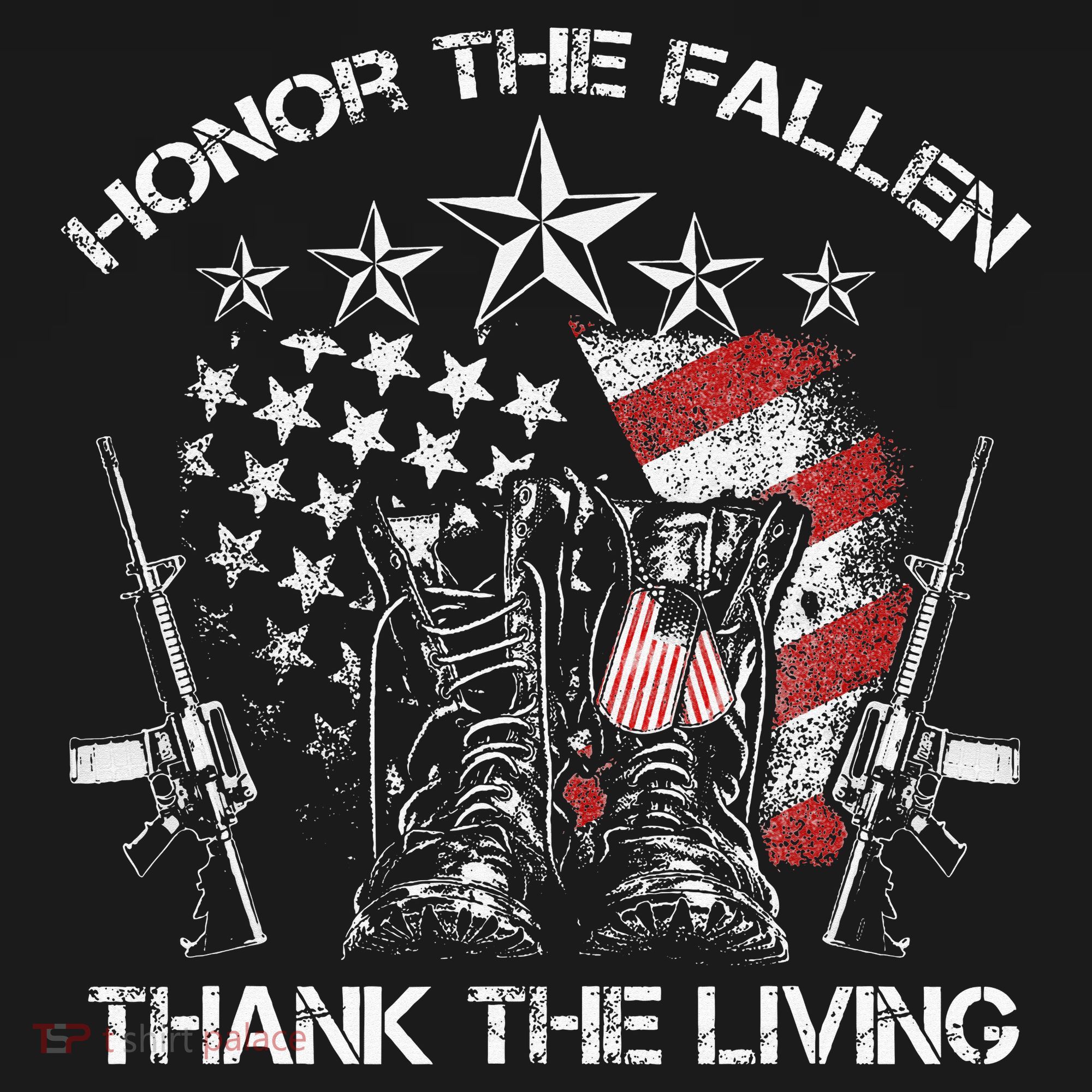 Honor The Fallen Thank The Living Memorial Day Bucket Hat