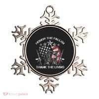 Honor The Fallen Thank The Living Memorial Day Ornament thumb 0