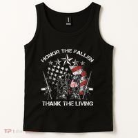 Honor The Fallen Thank The Living Memorial Day Tank Top thumb 2